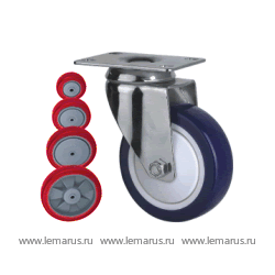 Колесо поворотное с площадкой <nobr>Lema EG2-PU-125-110-7</nobr>